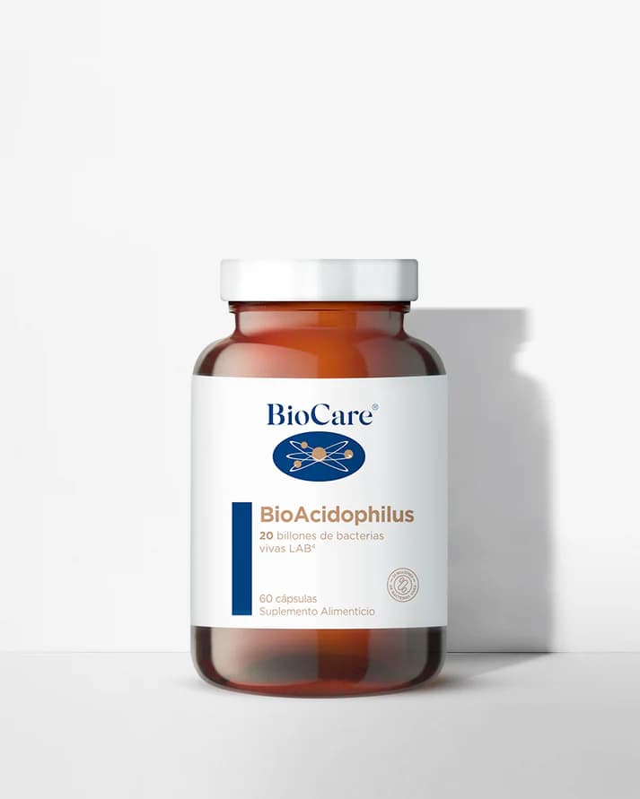 Probióticos - BioAcidophilus - 20 billones - 60 cápsulas- Biocare